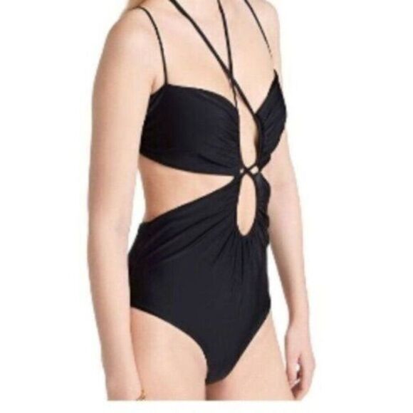 Johanna Ortiz Reef Discovery One-Piece Swimsuit Black XS NWT - Picture 3 of 4